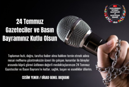 Başkan Yener’den, 24 Temmuz Gazeteciler ve Basın Bayramı Mesajı